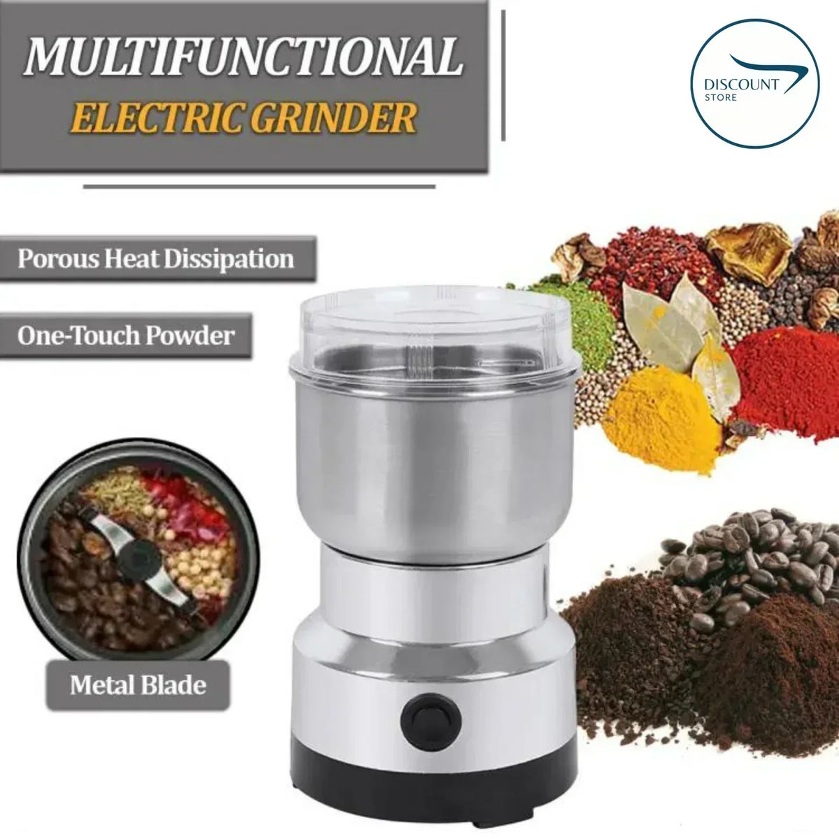 Stainless Steel Electric Grinder 